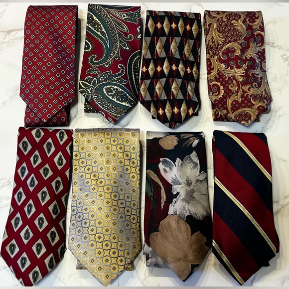 Silk Tie Lot of 8 - Picture 2 of 7